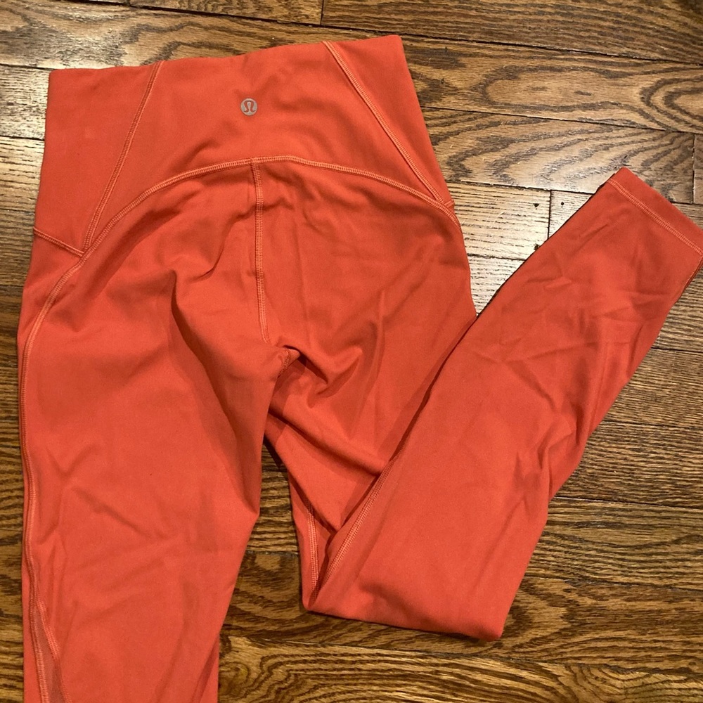 Lululemon Workout Leggings Light Red/Orange Size 4